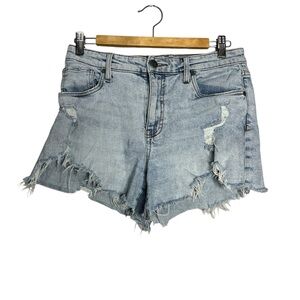 Kut from the Kloth Jane Distressed Blue Jean Denim shorts, size 4